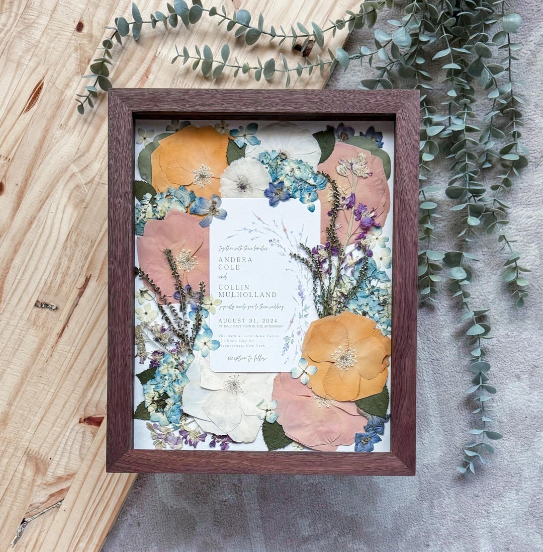 Custom Pressed Flower Preservation Pressed Flowers Bridal Flower