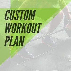 Custom workout plan (1 month)