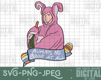 Chandler Bing-No Bunny -Friends Files-Easter files-Printable- Easter- PNG File-SVG File- SUBLIMATION File
