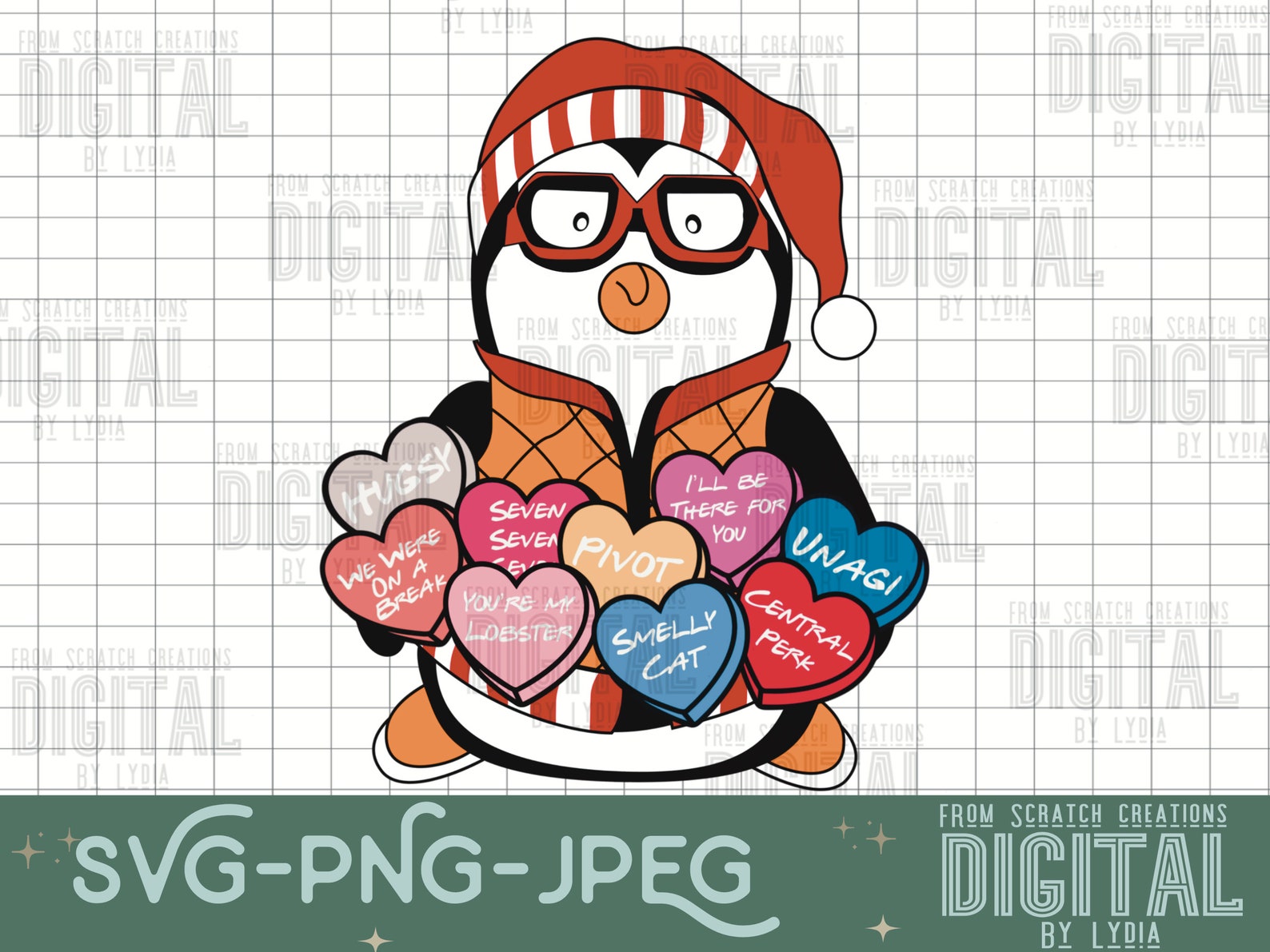 Friends-hugsy- Candy Hearts- PNG File-svg File- SUBLIMATION File ...