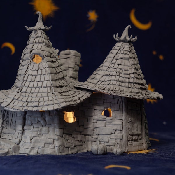 Harry Potter Unikat Hagrid's Hütte handgemachte Kerzenheizung