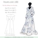Housecoat Robe Pattern. 1940s Long Robe Pattern With Wide Collar ...