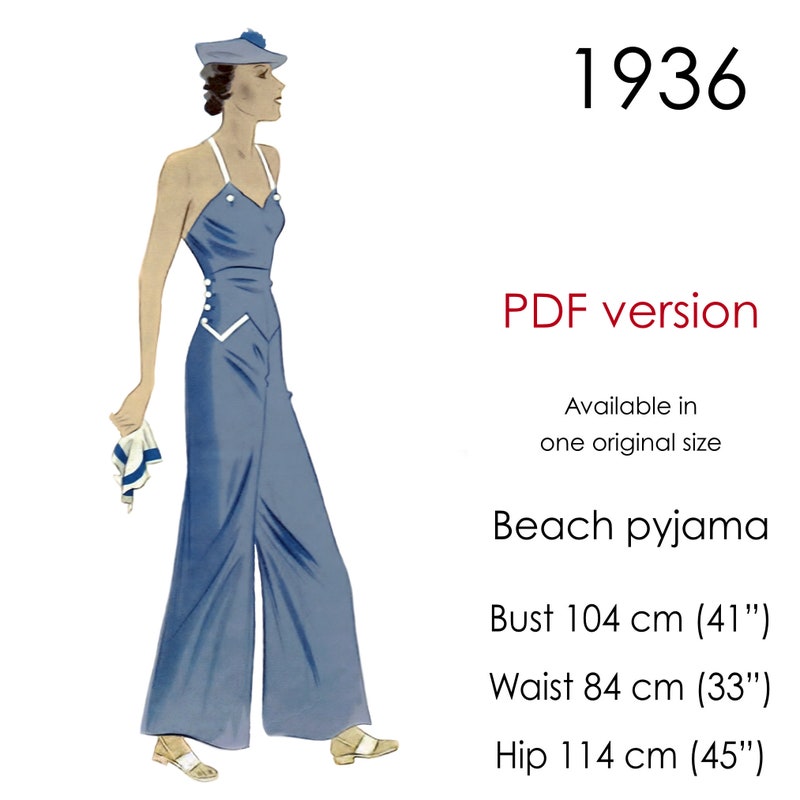 1930s Beach Pajamas - Etsy