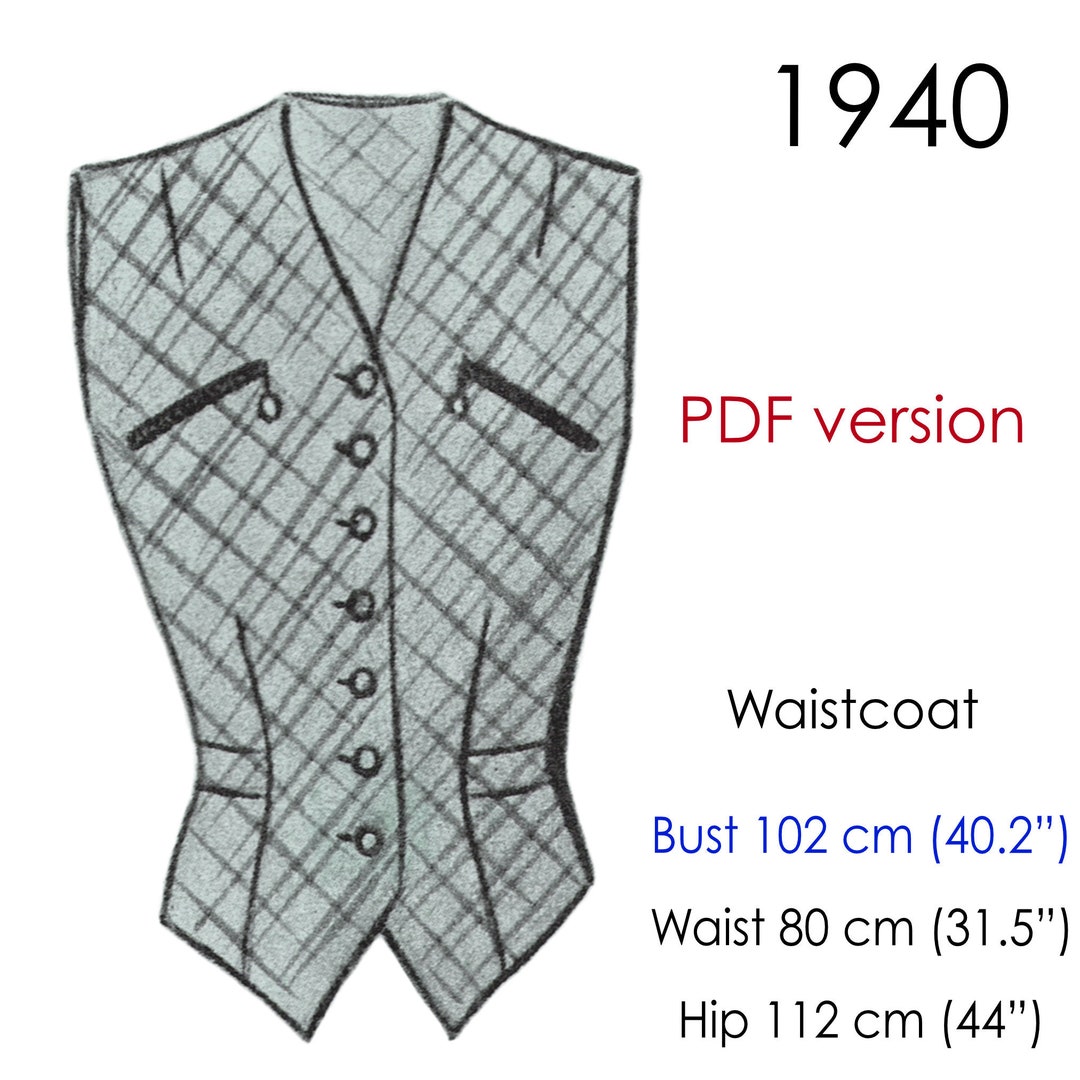 Vintage Goldweave Waistcoat Novelty Pattern
