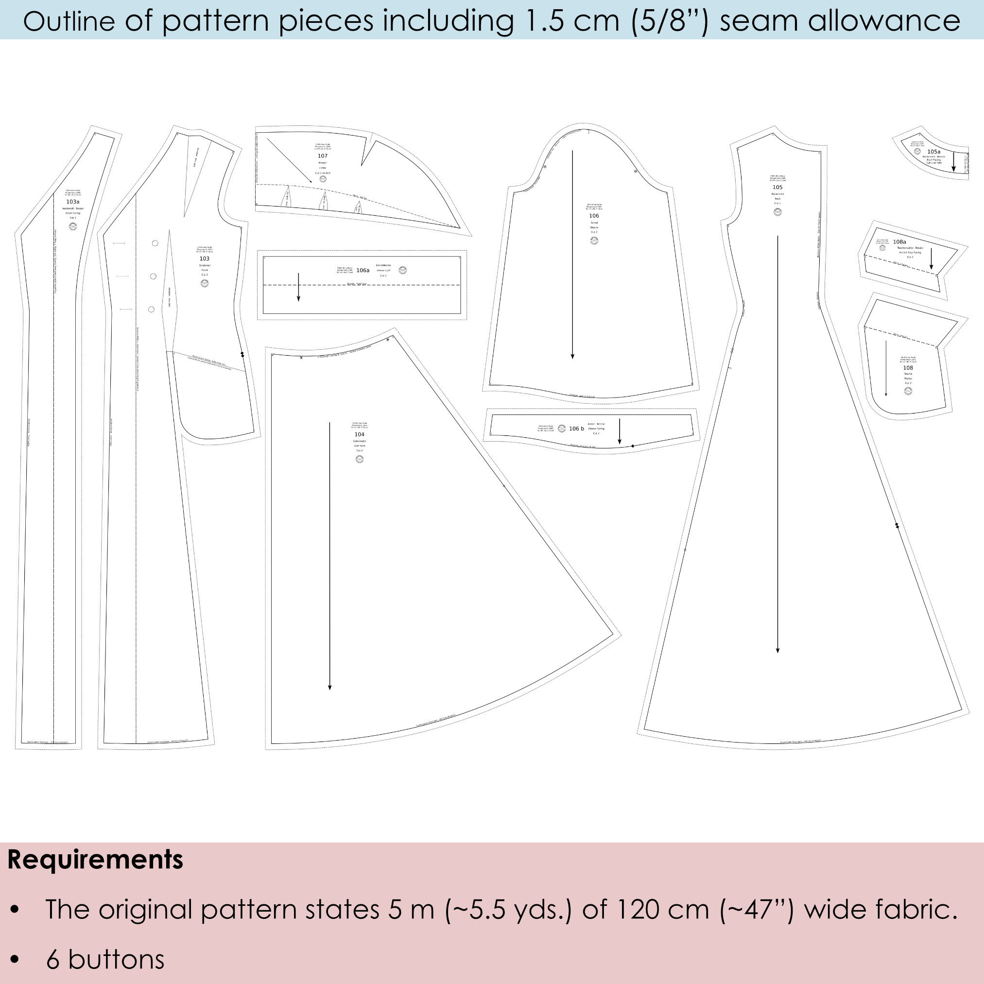 Housecoat Robe Pattern. 1940s Long Robe Pattern With Wide - Etsy