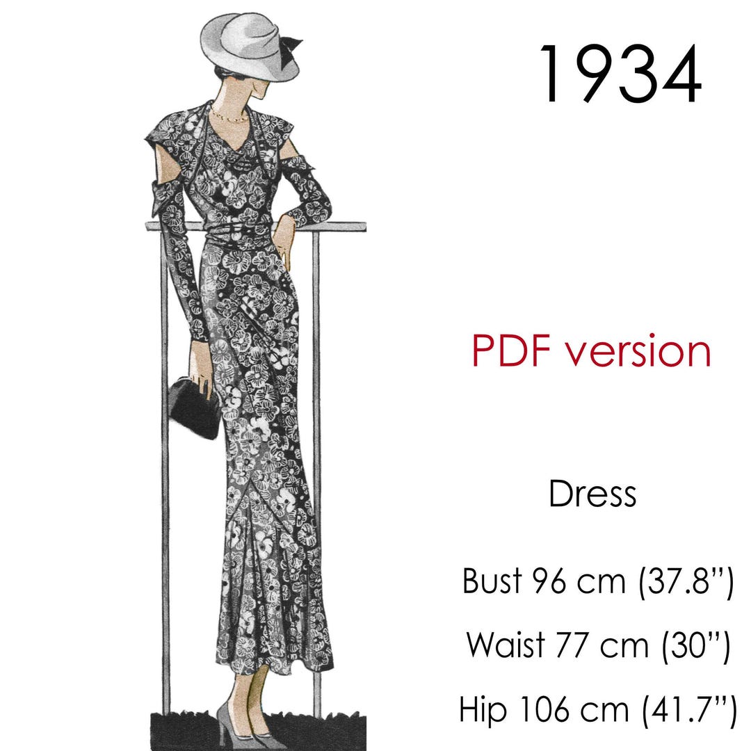 1930's New York Bodice Yoke Dress Pattern - Bust 32