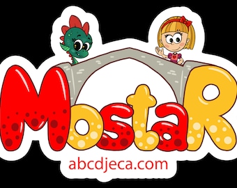 ABC Djeca, Mostar, Stari Most, Bosna i Hercegovina Magnet, 3" x 2.06"