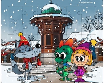 ABC DJECA - Bosna i Hercegovina - Slagalica - Rompecabezas - Sarajevo - Sebilj Baščaršija