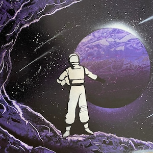 Spray paint art - proud astronaut