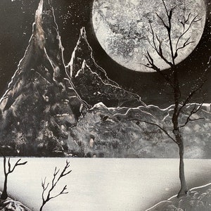 Spray paint art - a black and white world