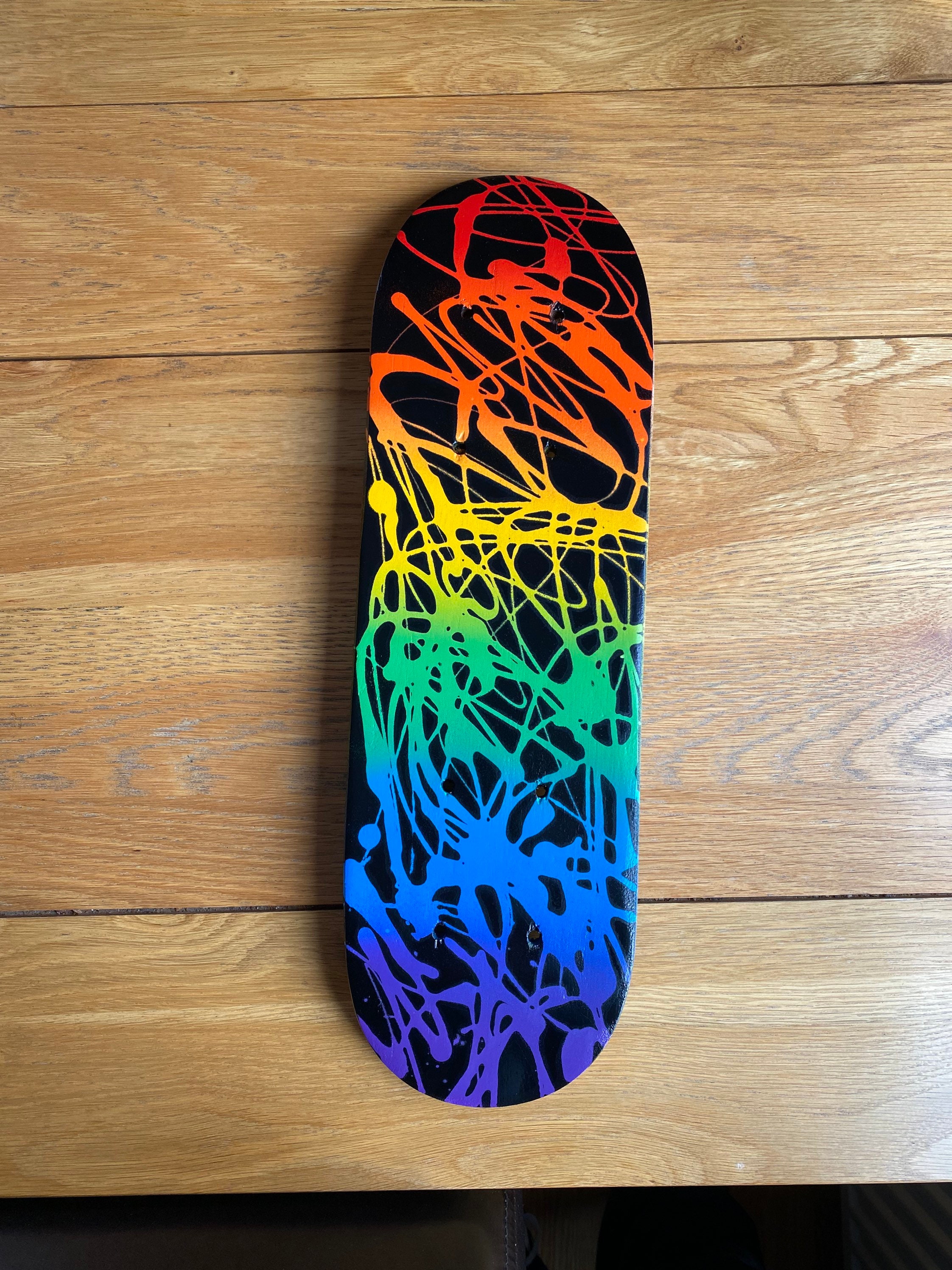 Mini Skateboard Deck Rainbow Splatter -  Canada