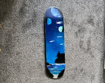 Skateboard | Skateboard deck | Skateboard Art | spray painted skateboard deck |