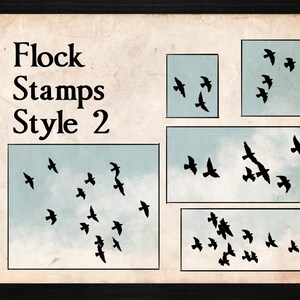 42 Raven Crow Brushes and Stamps for Procreate | Bird Brushes | Flock ...