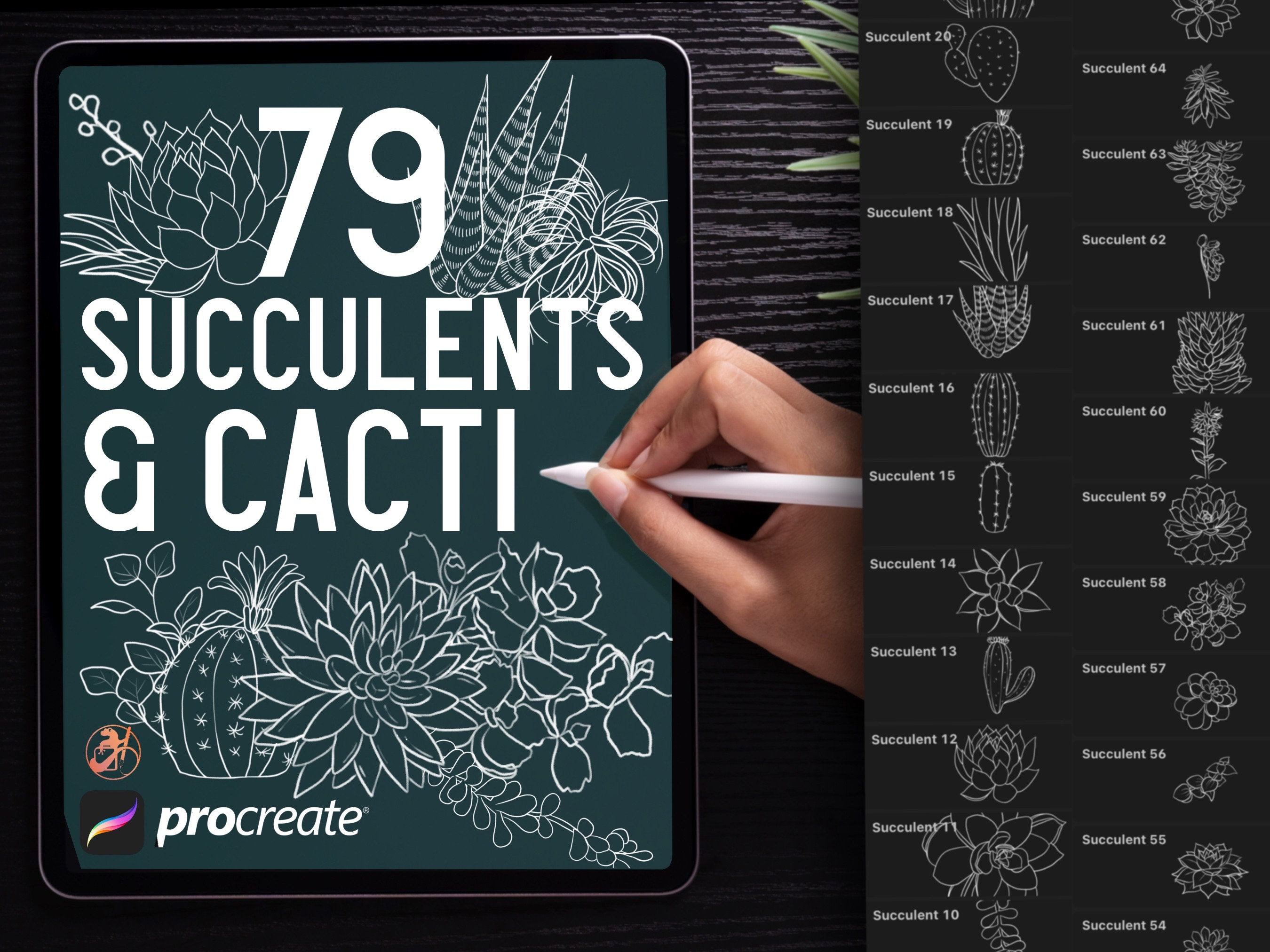 25 Botanical Stamp Collection – Brushspot
