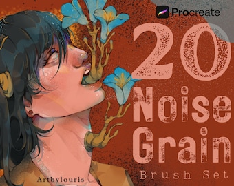 20 Noise & Grain Brushes for Procreate | 2 Bonus Brush | Digital Download | Custom Brushes | Artbylouris