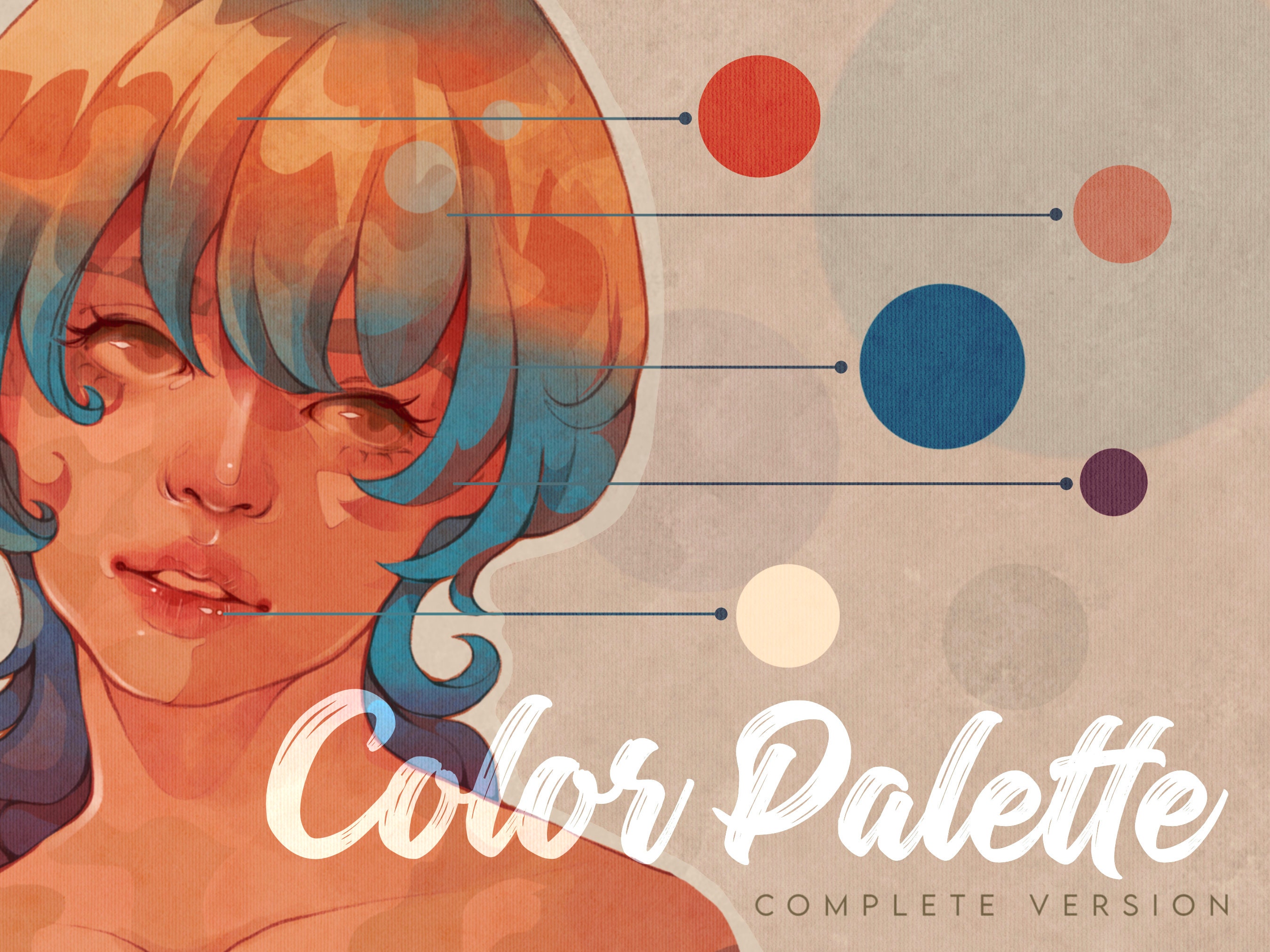 Procreate Color Palette Bundle | Complete Swatch Set + Line Art Practice Pack | Instant Download - Image 1