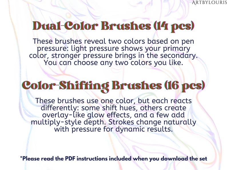 30 Procreate Gradient Brush Pack | Color Changing Brushes | Sketching ...