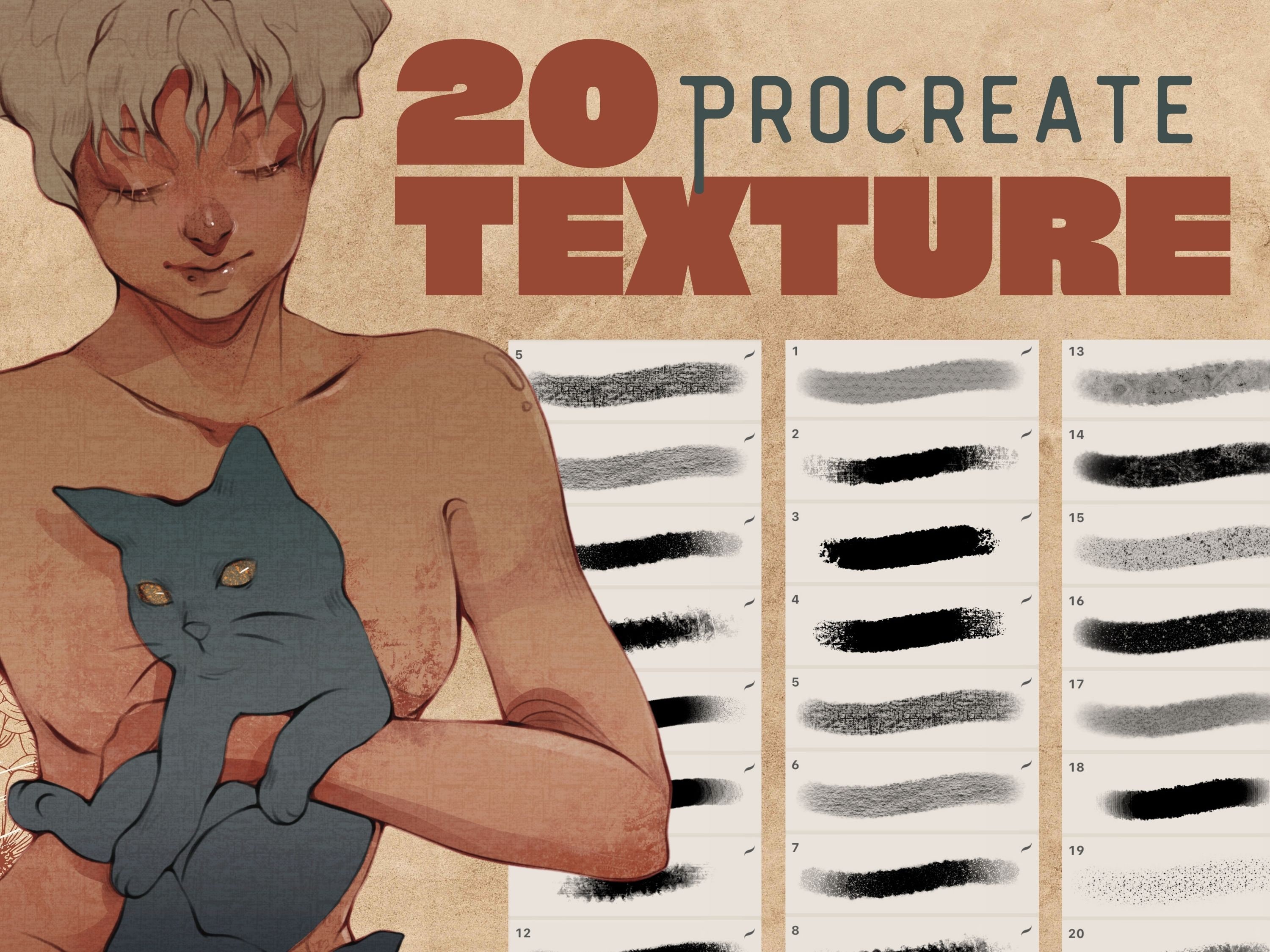 Texture Brushes | What I use for my artworks | Digital Download | Customized Brushes | Artbylouris