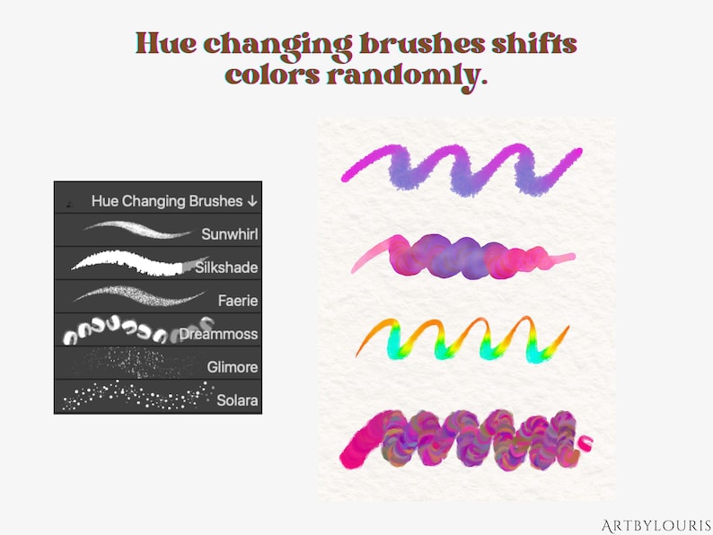 30 Clip Studio Paint Gradient Brushes | Color Changing Brushes ...