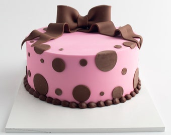 Bow and Dot - Custom Cake - Carlo's Bakery