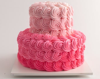 Everything's Coming Up Rosettes - Custom Cake - Carlo's Bakery