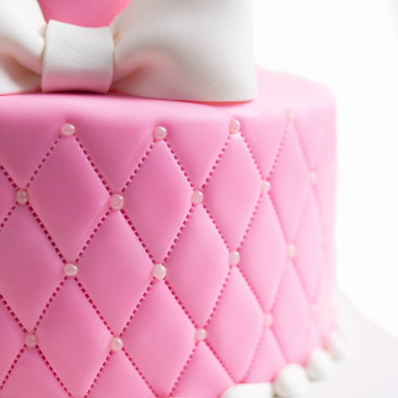 Bows and Pearls - Custom Cake - Carlo's Bakery