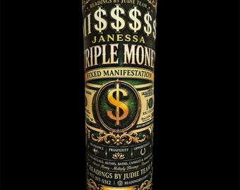 Triple Money Manifestation Candle