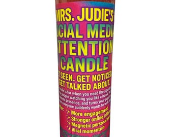 Social Media Attention Candle