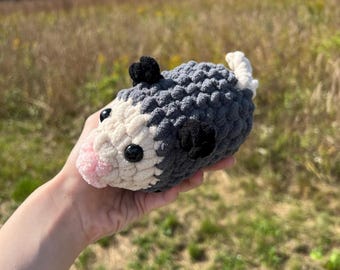 Crochet Mini Opossum Plush