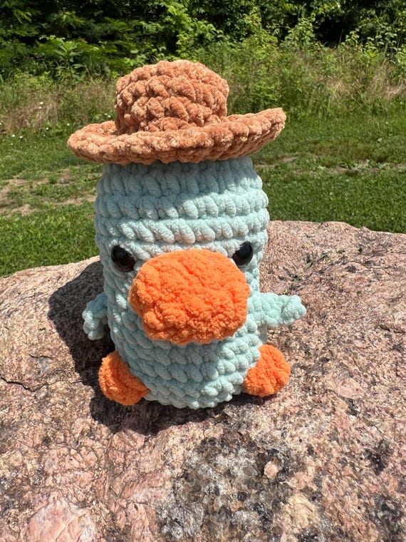 Peluche de Perry el ornitorrinco de crochet España