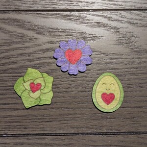 Valentine&#39;s Plants - Mini Fridge Magnet Set