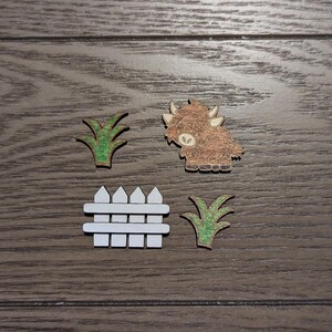 Highland Cow - Mini Fridge Magnet Set