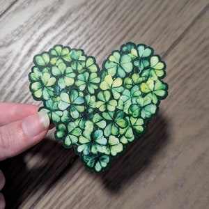 Shamrock Heart - Vinyl Stickers