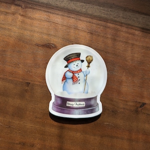 Snow Globe - Clear Vinyl Sticker