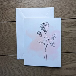 Rosa - Tarjeta de felicitación