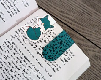 Green Foxes - Set di segnalibri magnetici