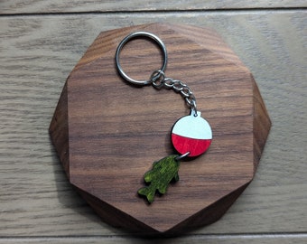 Fishing - Wood Keychain