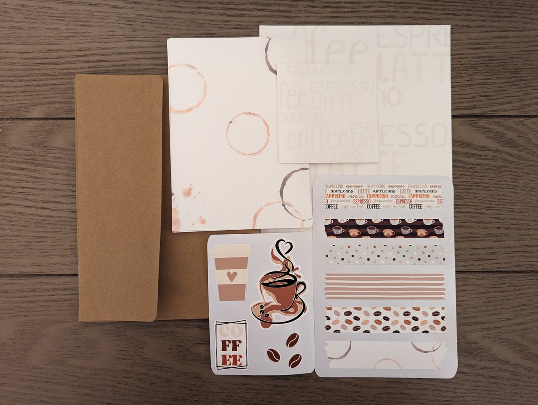 Coffee - Stationery Writing Set - Etsy