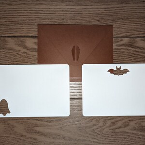 Cercueil - Ensemble de cartes de correspondance et d'enveloppes vierges