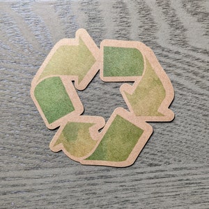 Reciclar - Pegatinas Kraft