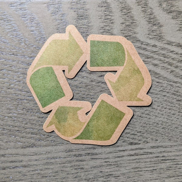 Recycle - Kraft Stickers