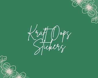 Oops Kraft Sticker Sets