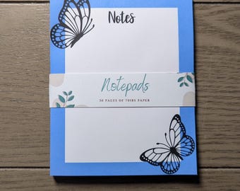 Butterfly Notepad: Handmade To-Do List, Memo Pad