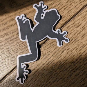 Frog Silhouette - Vinyl Sticker