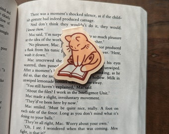 Reading Cat - Magnetic Bookmark