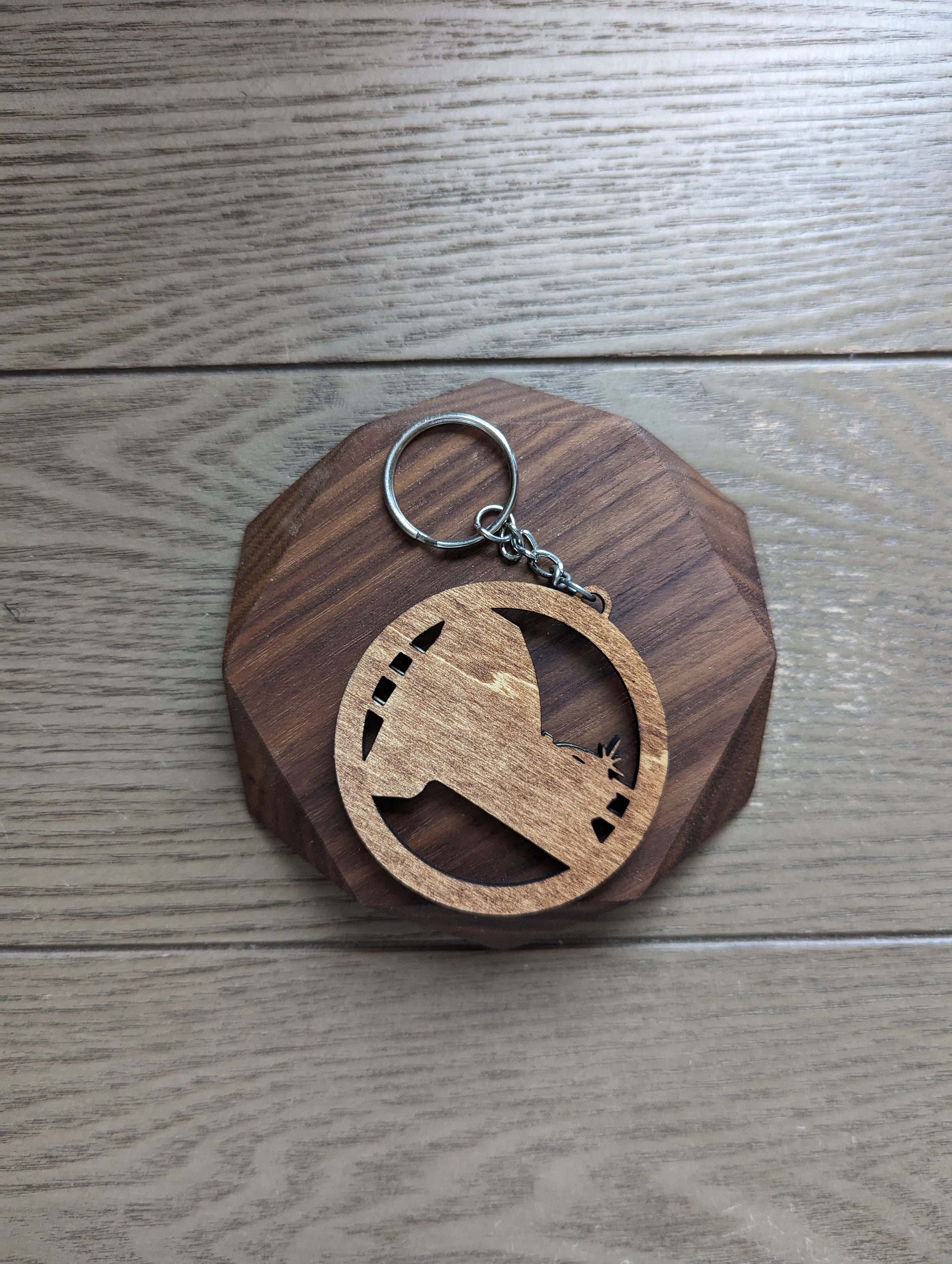 New York Solar Eclipse - Wood Keychain - Etsy