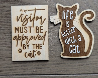 Amantes de los gatos - Imanes de nevera