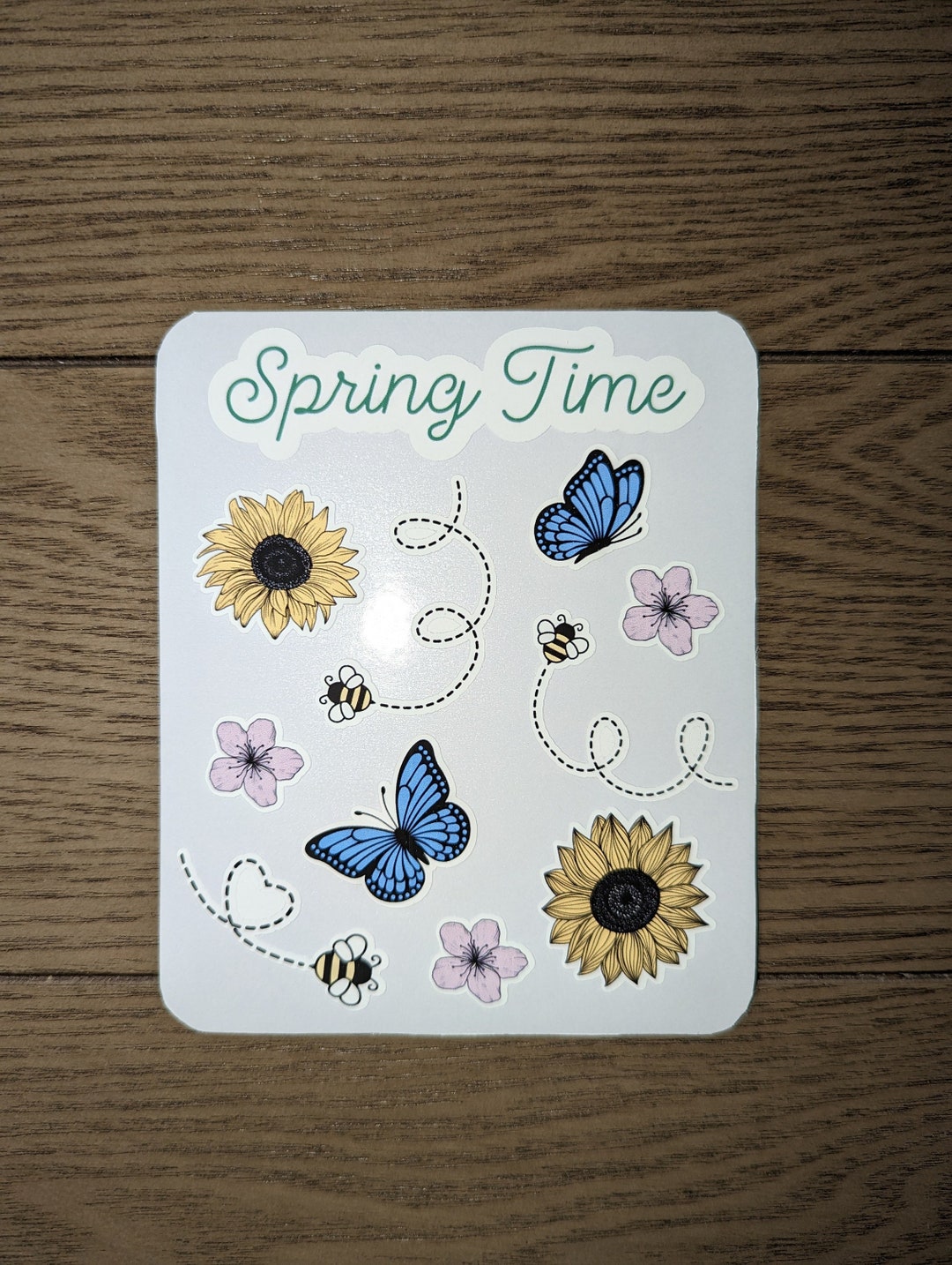 Spring Time - Vinyl Sticker Sheet - Etsy