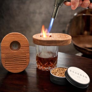 Custom Whiskey Smoker, Personalized Whiskey Barrel Infusion Kit, Barrel Smoked Cocktails, Gift for Mixologists