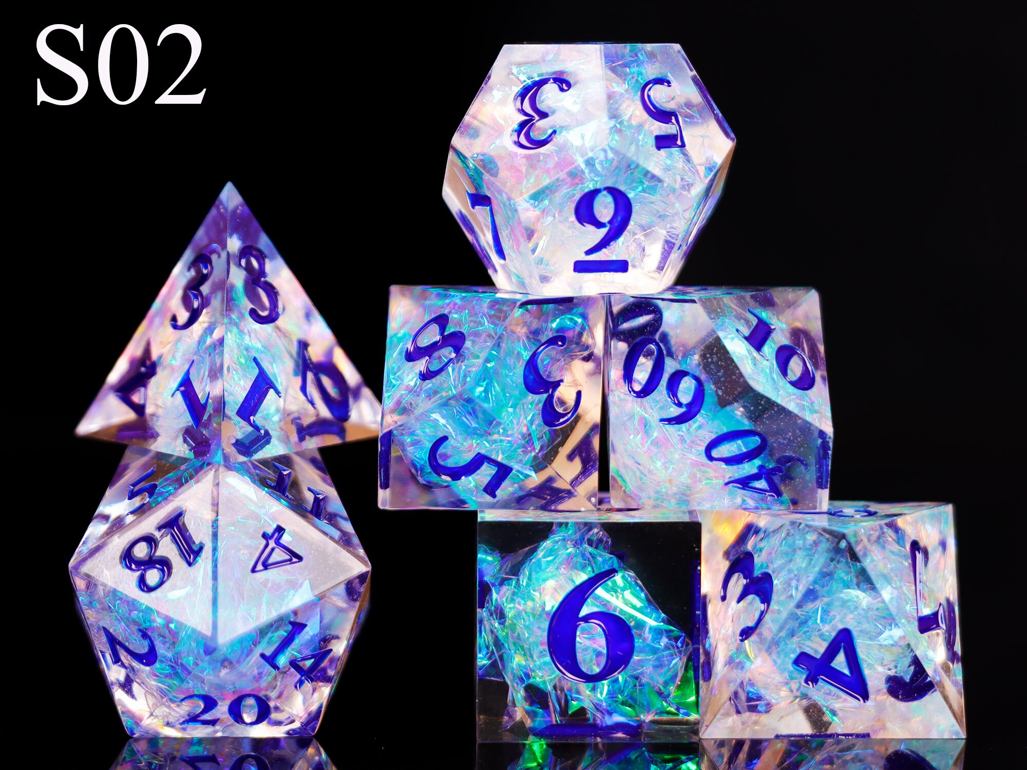 Orange Dice Set for Role Playing Games Resin D&d Dice Set Etsy UK